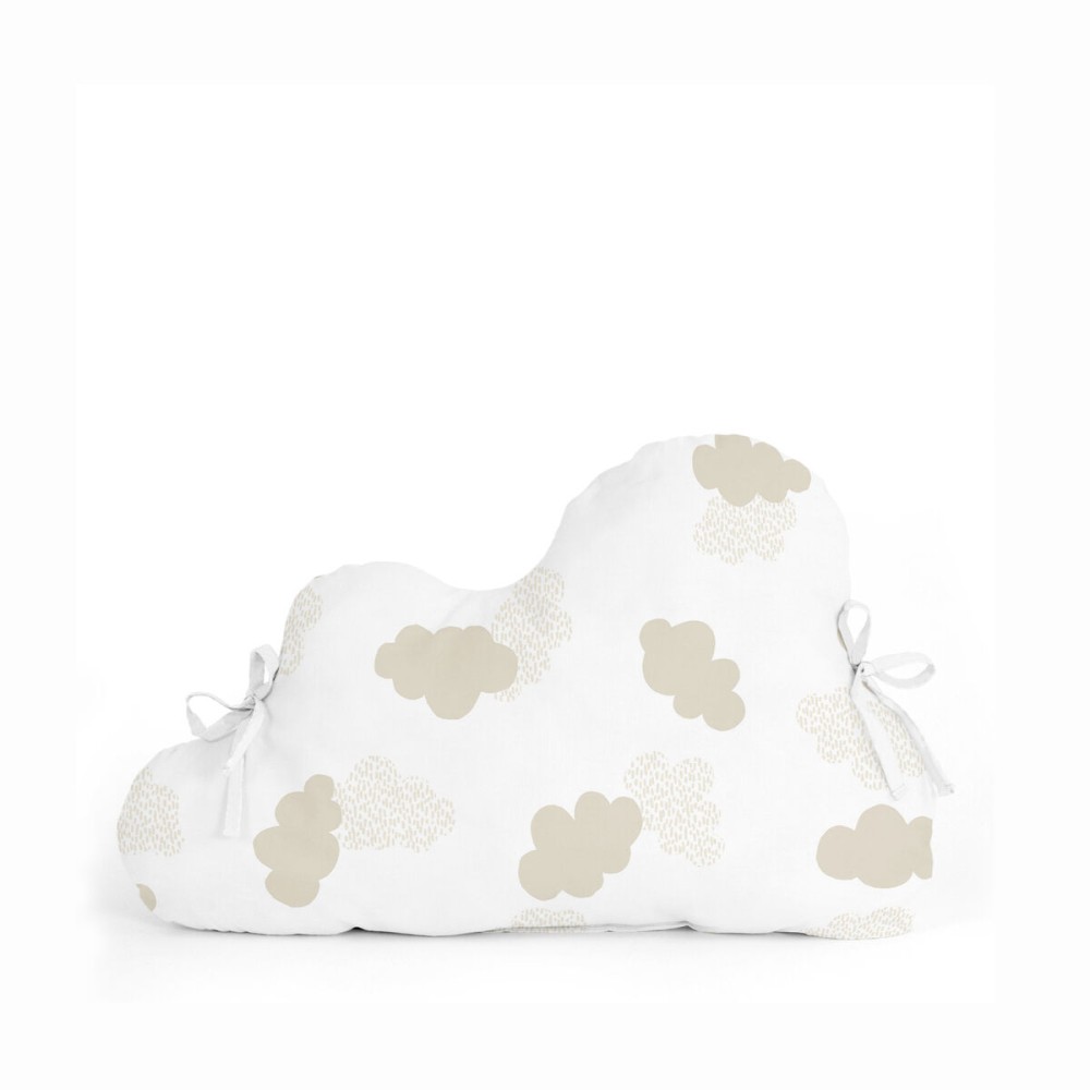 Paracolpi per culla HappyFriday Basic Kids Clouds Beige 60 x 40 cm    