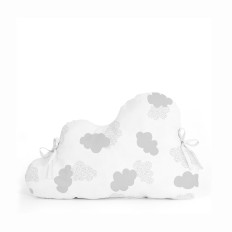 Paracolpi per culla HappyFriday Basic Kids Clouds Grigio 60 x 40 cm    