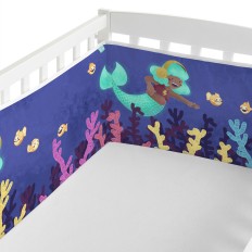 Paracolpi per culla HappyFriday Mr Fox Happy mermaid Multicolore 210 x 40 cm    