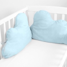 Paracolpi per culla HappyFriday Basic Kids Cloud Azzurro 60 x 40 cm    