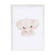 Quadro Crochetts Multicolore Legno MDF 33 x 43 x 2 cm Elefante    