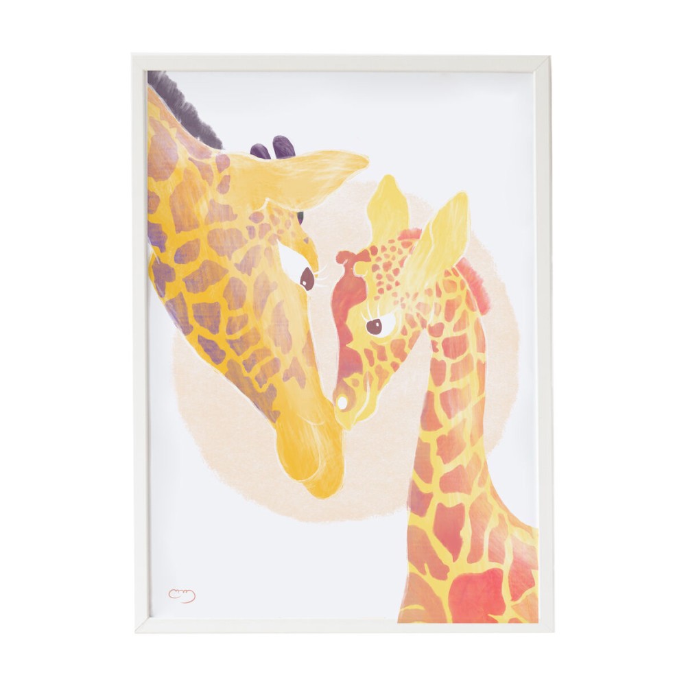 Quadro Crochetts Multicolore Legno MDF 33 x 43 x 2 cm Giraffa    