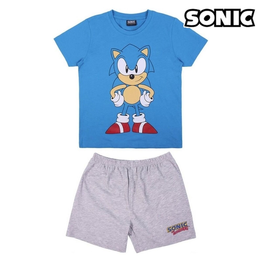 Pigiama Per bambini Sonic Azzurro Taglia  8 anni 