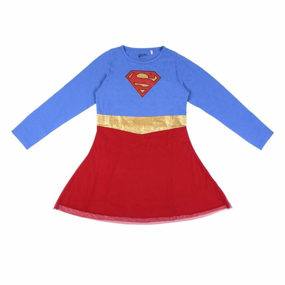 Vestito Superman Azzurro Rosso Taglia  12 anni 