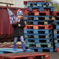 Stivali da pioggia per Bambini The Avengers Azzurro Taglia Calzatura  31 