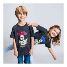 Maglia a Maniche Corte per Bambini The Mandalorian Nero Taglia  6 anni 