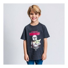 Maglia a Maniche Corte per Bambini The Mandalorian Nero Taglia  4 anni 