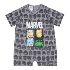 Tutina a Maniche Corte per Bambini Marvel Grigio Taglia  Taglia - 24 Mesi 