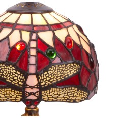 Lampada da tavolo Viro Belle Rouge Rosso Granato Zinco 60 W 20 x 37 x 20 cm    