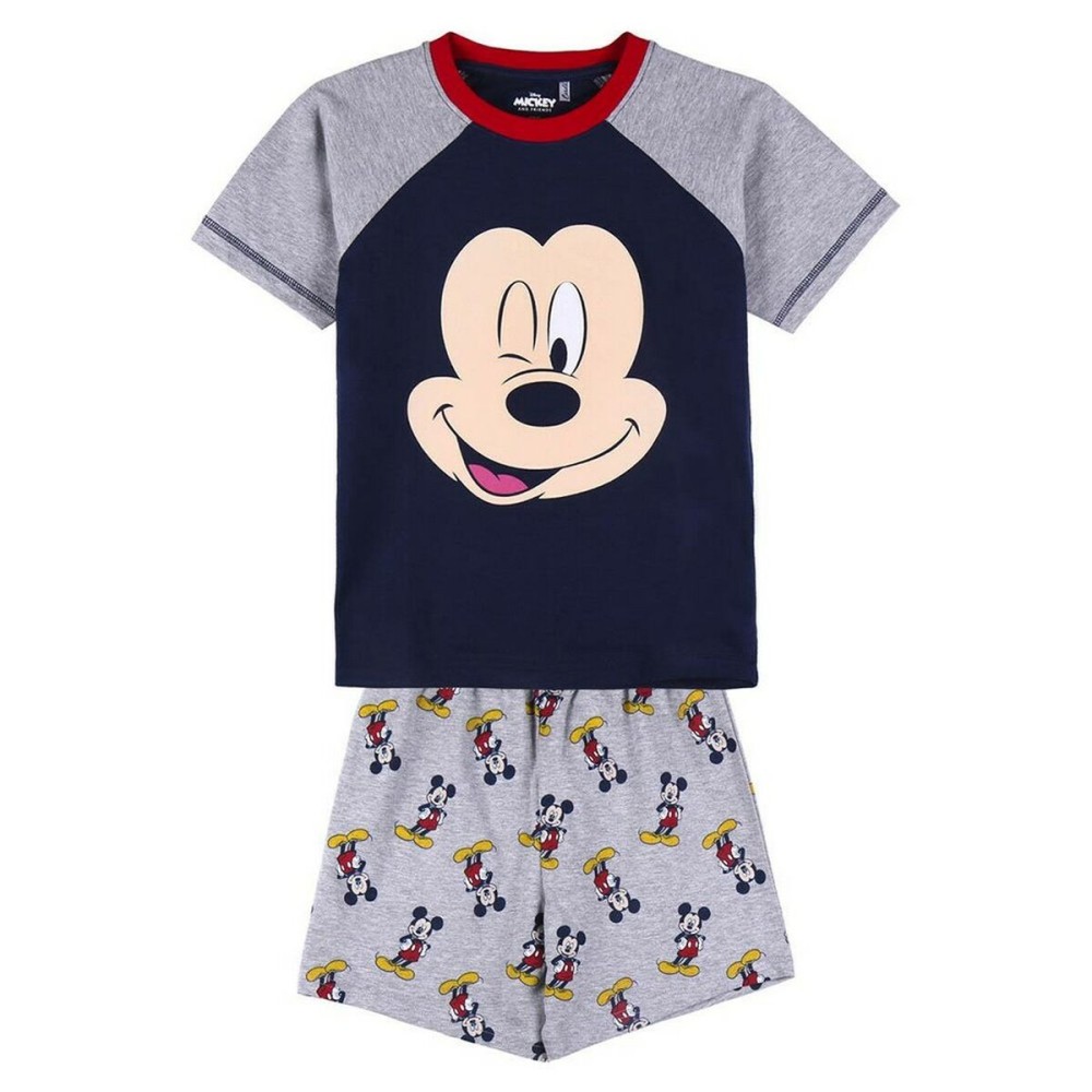 Pigiama Estivo Mickey Mouse Grigio Taglia  3 anni 