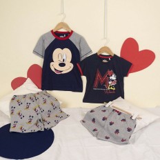 Pigiama Estivo Mickey Mouse Grigio Taglia  3 anni 