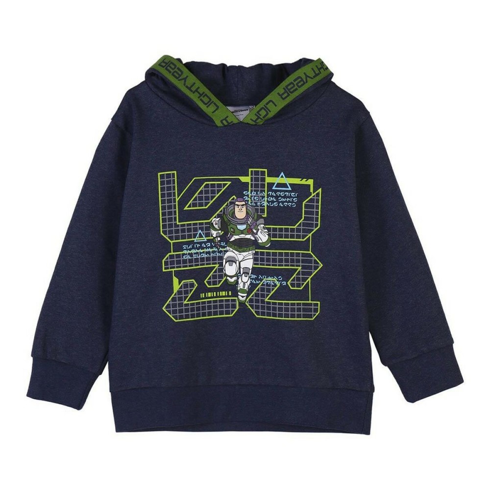 Felpa con Cappuccio Bambino Buzz Lightyear Azzurro Taglia  3 anni 