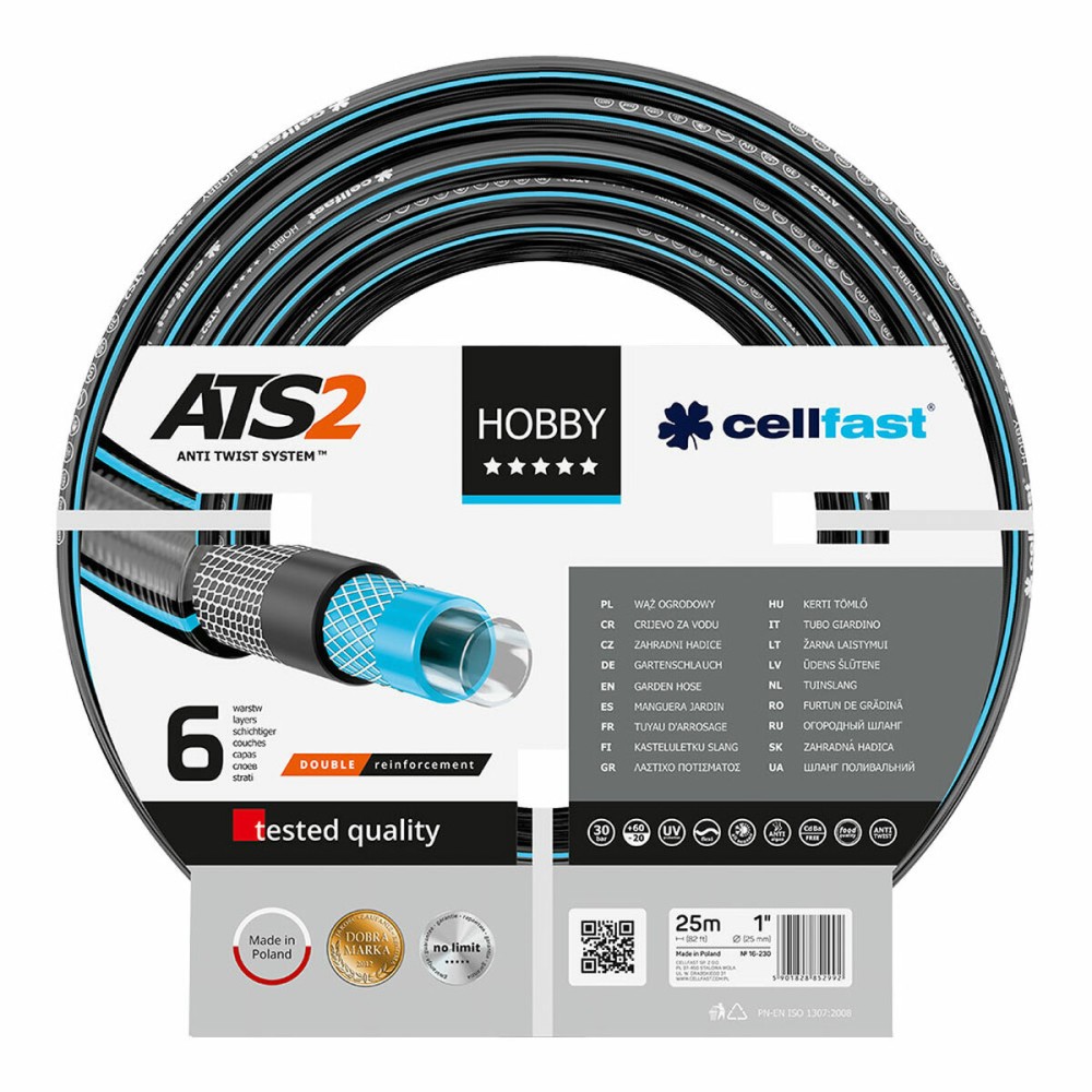 Pompa Cellfast Hobby Ats2 PVC 25 m Ø 25 mm 6 strati    