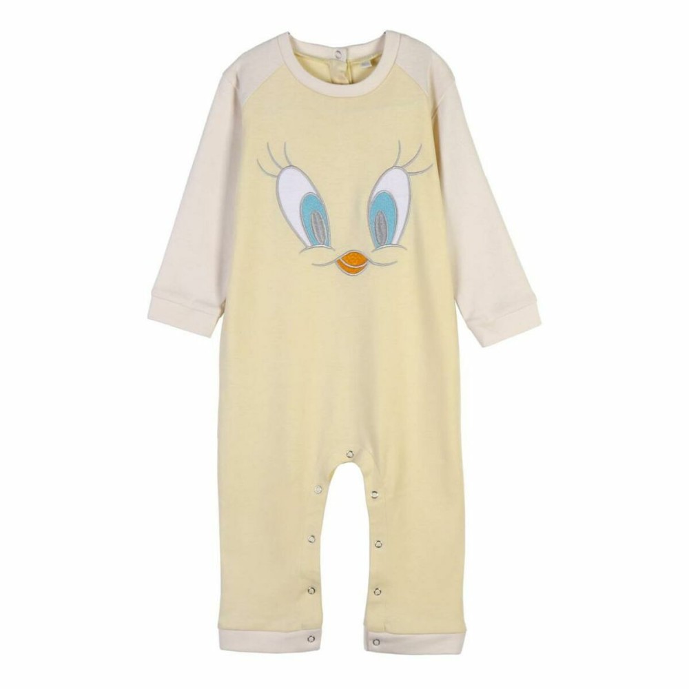 Tutina a Maniche Lunghe per Bambini Looney Tunes Grigio Giallo Taglia  Taglia - 24 Mesi 