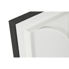 Quadro Home ESPRIT Bianco Nero Astratto Moderno 60 x 6,5 x 60 cm (2 Unità)    