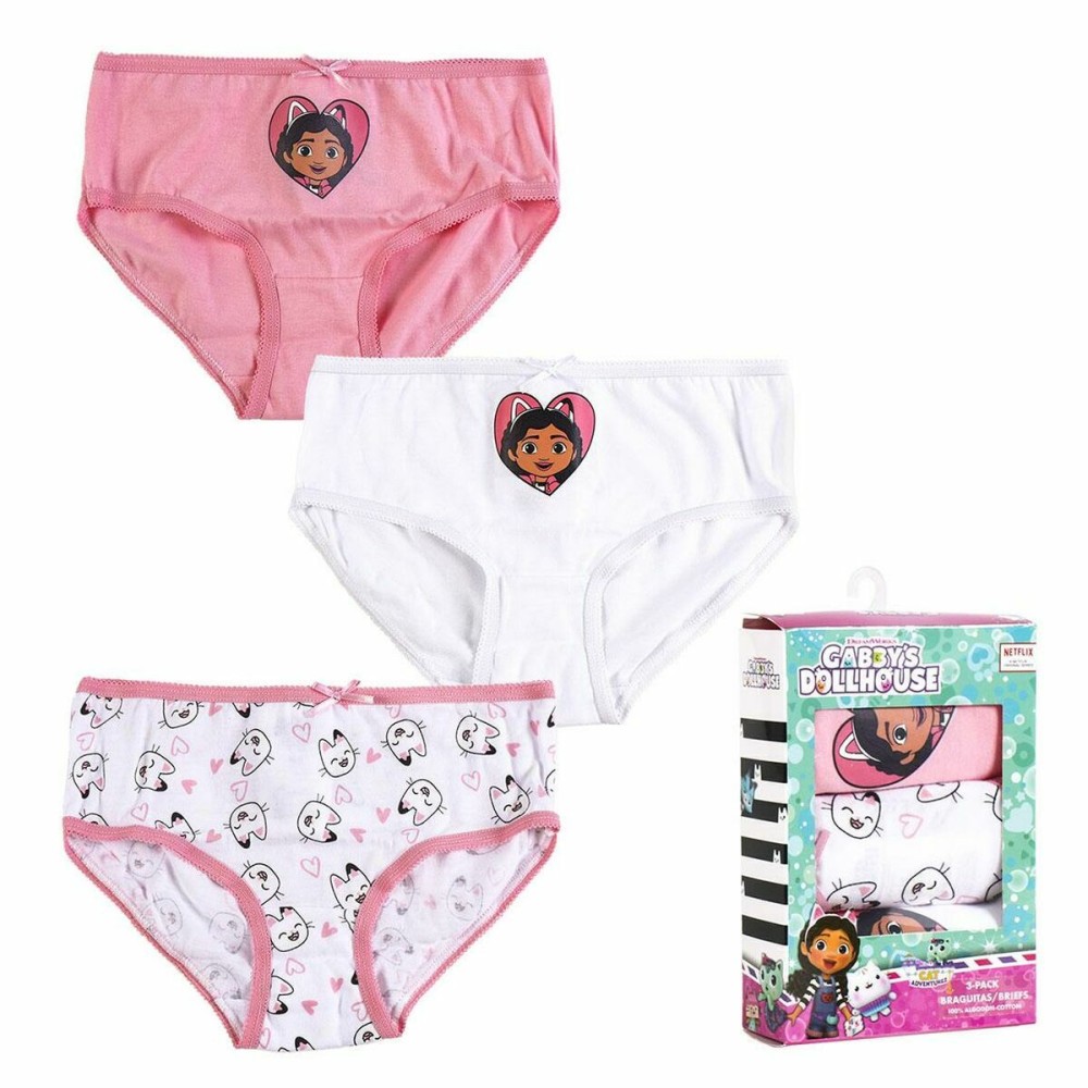 Confezione di Slip da Bambina Gabby's Dollhouse 3 Unità Multicolore Taglia  2-3 Anni 