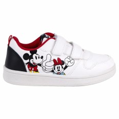 Scarpe Sportive per Bambini Mickey Mouse Velcro Bianco Taglia Calzatura  25 