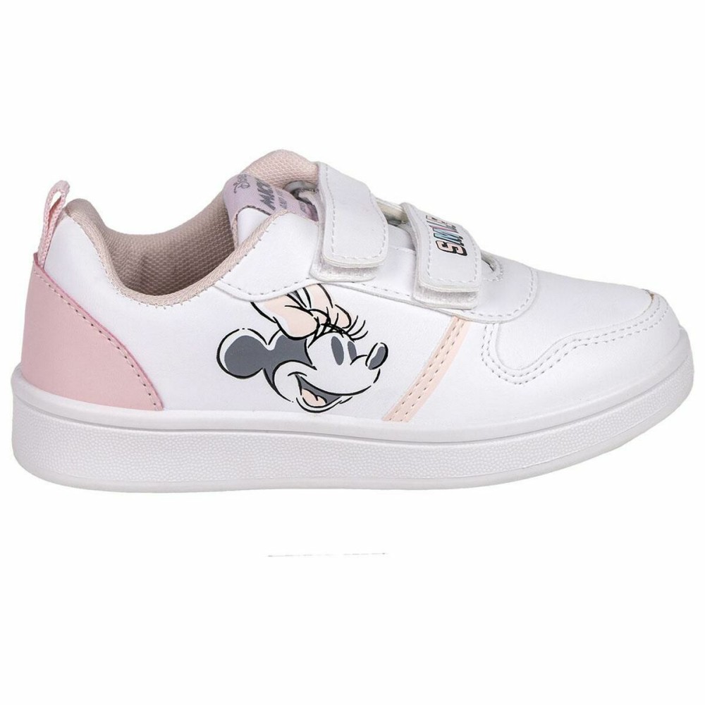 Scarpe Sportive per Bambini Minnie Mouse Velcro Bianco Taglia Calzatura  29 