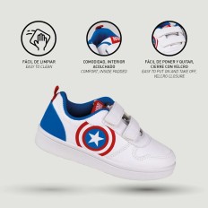 Scarpe Sportive per Bambini The Avengers Velcro Bianco Taglia Calzatura  32 