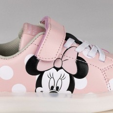 Scarpe Sportive con LED Minnie Mouse Velcro Rosa Taglia Calzatura  30 