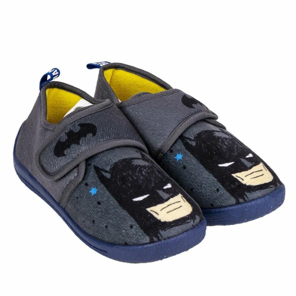 Ciabatte da casa Batman Velcro Grigio scuro Taglia Calzatura  34-35 