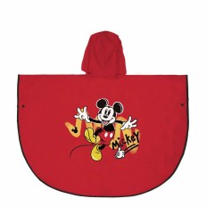 K-Way Impermeabile con Cappuccio Mickey Mouse Rosso Taglia  5-6 Anni 