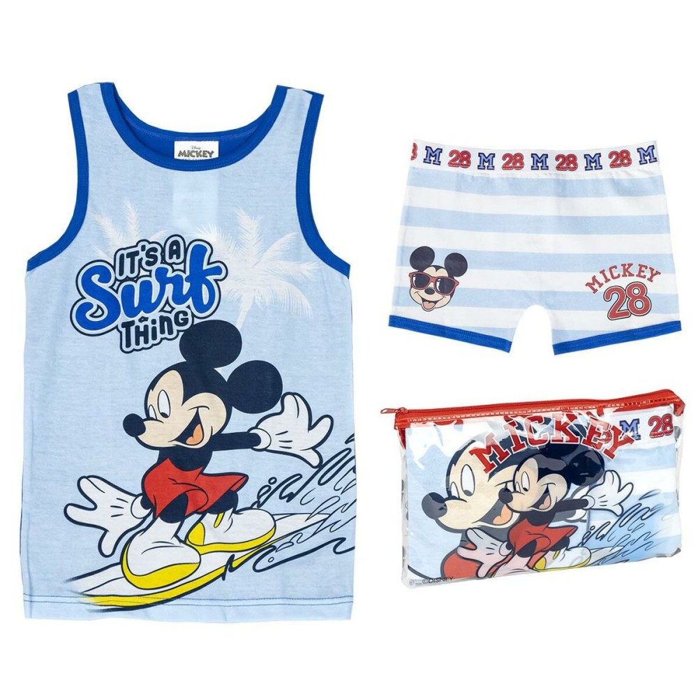 Pigiama Per bambini Mickey Mouse Azzurro Taglia  3 anni 