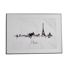 Quadro Città Nero Bianco Truciolare (81,5 x 3 x 121 cm) (3 Unità)    