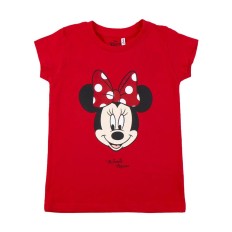 Maglia a Maniche Corte per Bambini Minnie Mouse Rosso Taglia  6 anni 