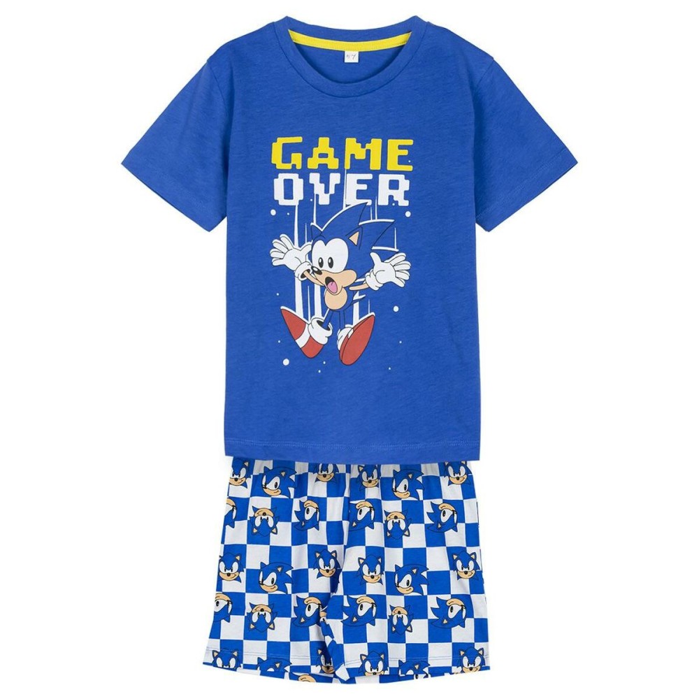 Pigiama Per bambini Sonic Azzurro Taglia  6 anni 