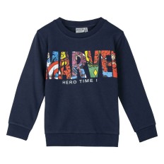 Felpa senza Cappuccio Bambino Marvel Blu scuro Taglia  10 anni 