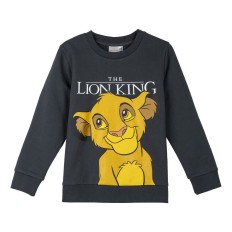 Felpa senza Cappuccio Bambino The Lion King Grigio scuro Taglia  3 anni 