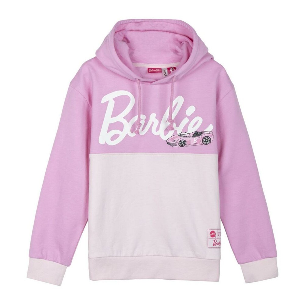 Felpa con Cappuccio Bambino Barbie Rosa Taglia  8 anni 