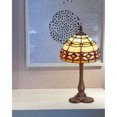 Lampada da tavolo Viro Marfil Avorio Zinco 60 W 20 x 37 x 20 cm    