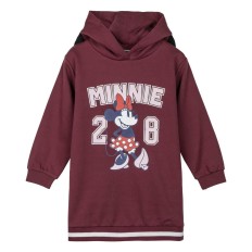 Felpa con Cappuccio da Bambina Minnie Mouse Rosso Taglia  7 anni 