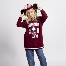 Felpa con Cappuccio da Bambina Minnie Mouse Rosso Taglia  7 anni 