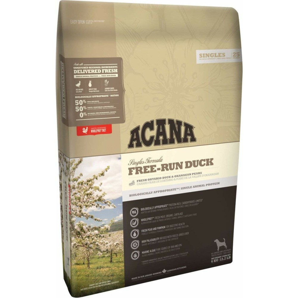 mangime Acana SINGLES Free-Run Duck Adulto Anatra 11,4 Kg    