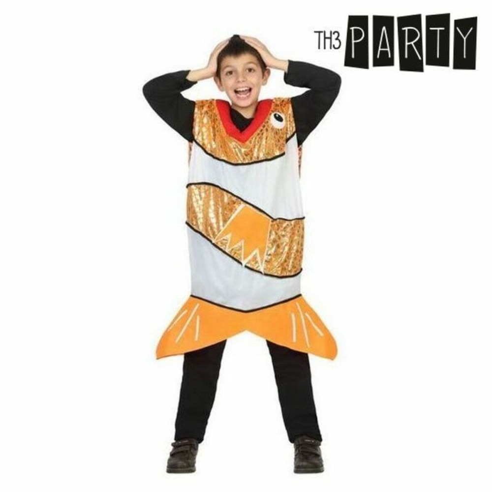 Costume per Bambini Pesce Arancio Taglia  7-9 Anni 