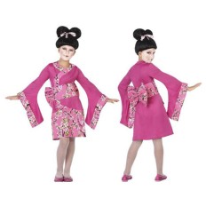 Costume per Bambini Geisha Rosa fuxia (3 Pcs) Taglia  5-6 Anni 