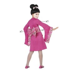 Costume per Bambini Geisha Rosa fuxia (3 Pcs) Taglia  5-6 Anni 