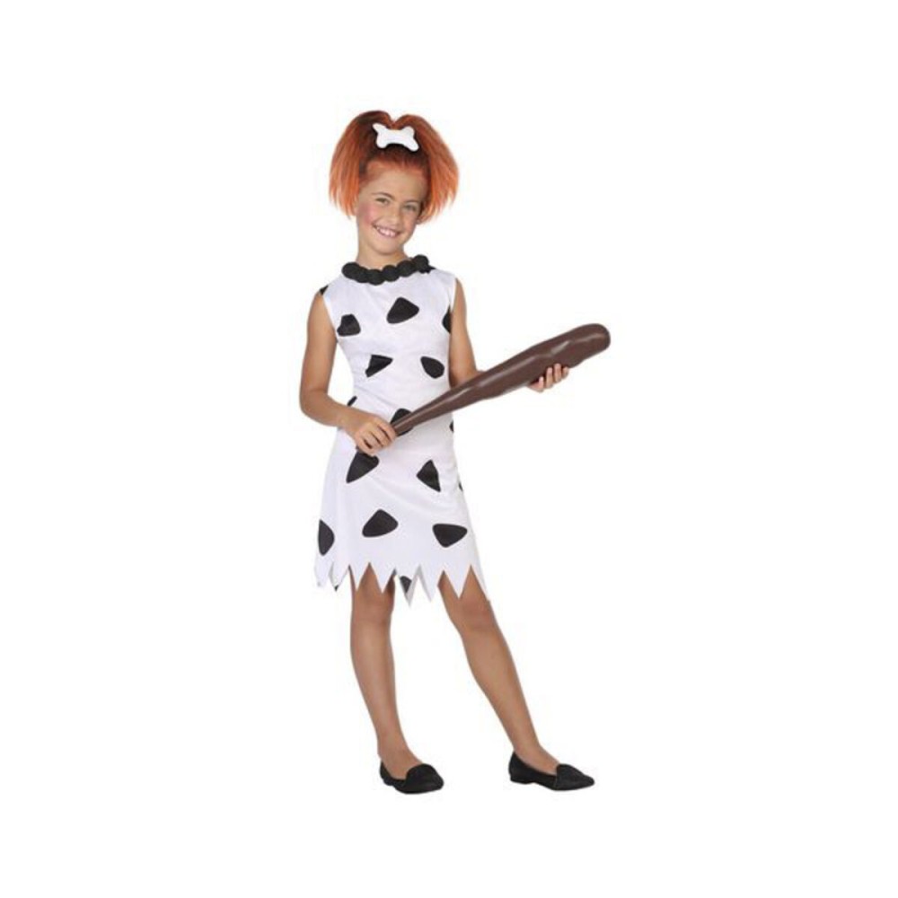 Costume per Bambini Cavernicolo Bianco (1 pc) Taglia  5-6 Anni 