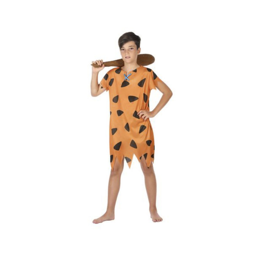 Costume per Bambini Cavernicolo Arancio (1 Pc) Taglia  3-4 Anni 