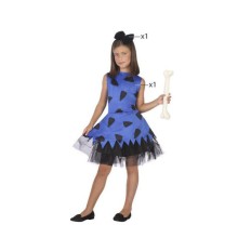 Costume per Bambini Cavernicolo Azzurro (2 pcs) Taglia  5-6 Anni 