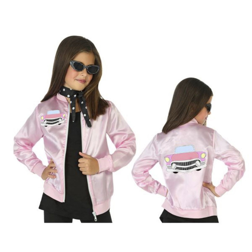 Costume per Bambini Grease Rosa (1 Pc) Taglia  7-9 Anni 