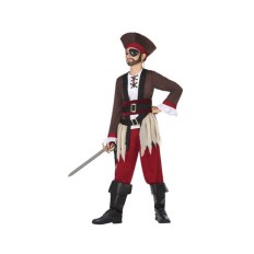 Costume per Bambini Multicolore Pirati (4 Pezzi) Taglia  3-4 Anni 