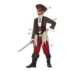 Costume per Bambini Multicolore Pirati (4 Pezzi) Taglia  3-4 Anni 