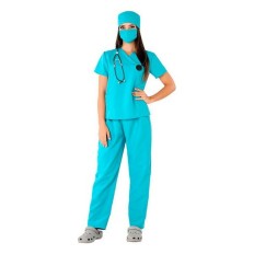 Costume per Adulti 115538 Azzurro (4 Pezzi) Taglia  XS/S 