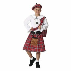 Costume per Bambini Scozzese Taglia  5-6 Anni 