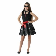 Costume per Bambini Anni 60 Nero Taglia  7-9 Anni 