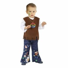 Costume per Neonati Hippie Multicolore Taglia  12-24 Mesi 